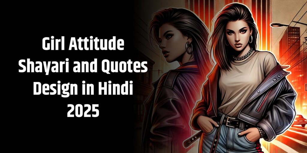 Girl Attitude Shayari and Quotes Design in Hindi 2025