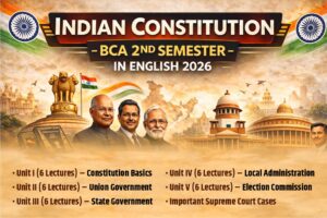 Indian Constitution - BCA 2nd Semester - in English 2026