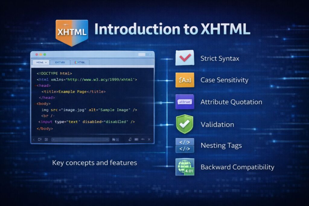 Introduction to XHTML Key concepts and features.