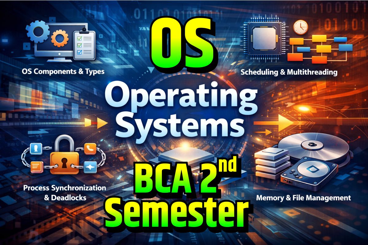 You are currently viewing Operating System Notes for BCA 2nd Semester | Full Syllabus + Lab Programs + Viva